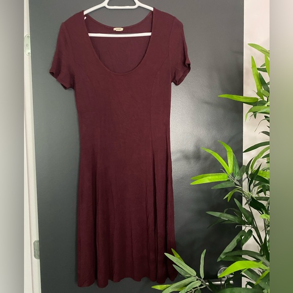 Garage red skater dress - Picture 1 of 4